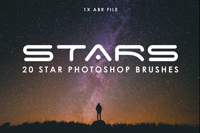 20 Star Photoshop Brushes