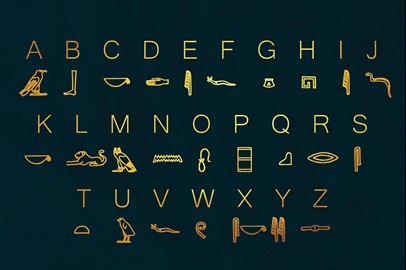 Egyptian Hieroglyph Typeface