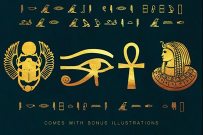 Egyptian Hieroglyph Typeface
