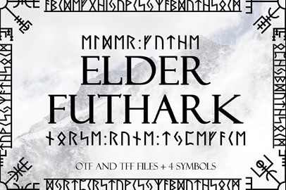 Norse Elder Futhark Typeface