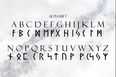 Norse Elder Futhark Typeface