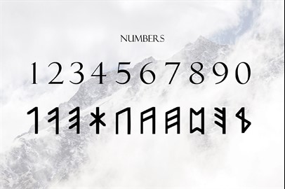 Norse Elder Futhark Typeface