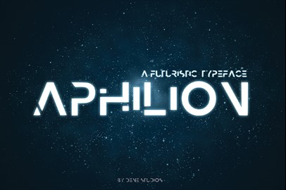 APHILION - A Futuristic Typeface