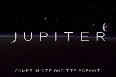 JUPITER - A Futuristic Typeface