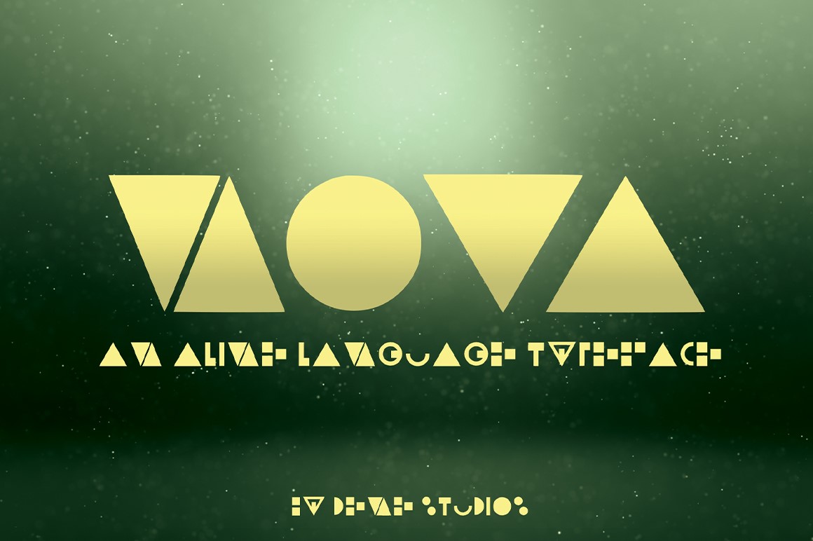 NOVA - An Alien Language Typeface