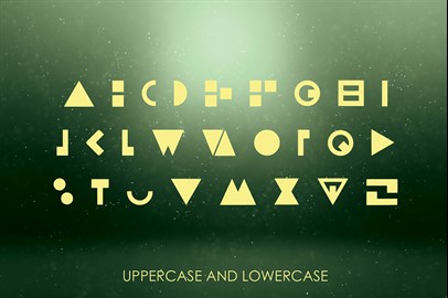 NOVA - An Alien Language Typeface
