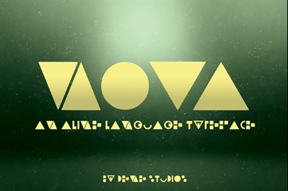 NOVA - An Alien Language Typeface