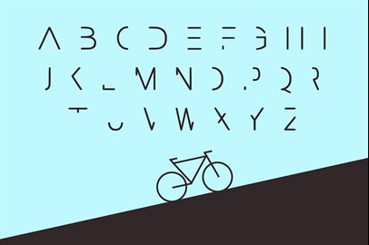 AXE - a Minimalist Typeface