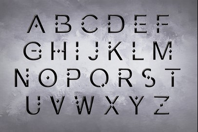 SILVER - a Metallic Typeface