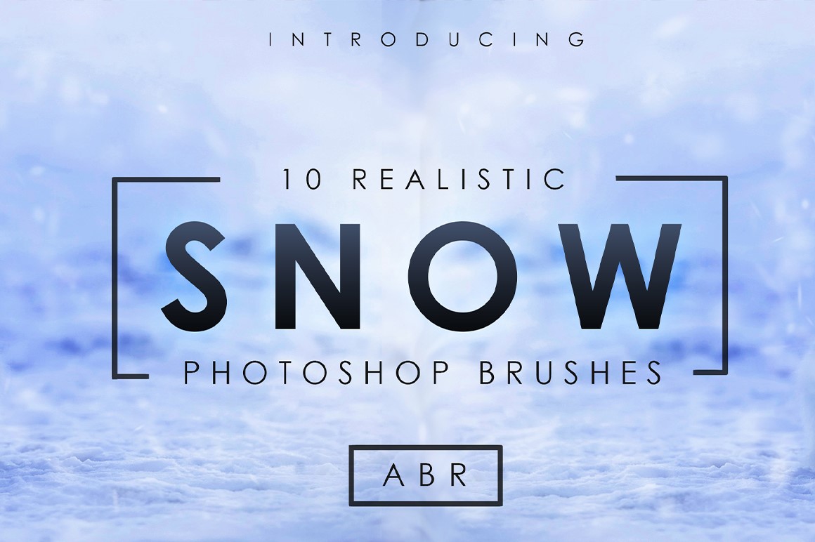 10 Realistic Photoshop Snow Brushes