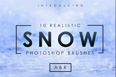 10 Realistic Photoshop Snow Brushes