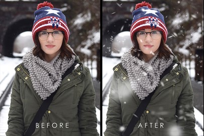 10 Realistic Photoshop Snow Brushes