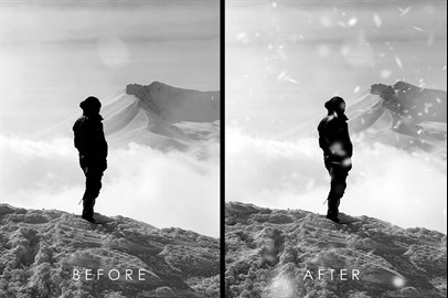 10 Realistic Photoshop Snow Brushes