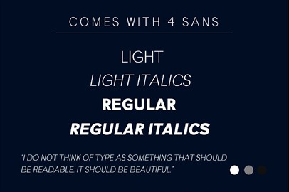 GENEVA Typeface - A family of 8 fonts