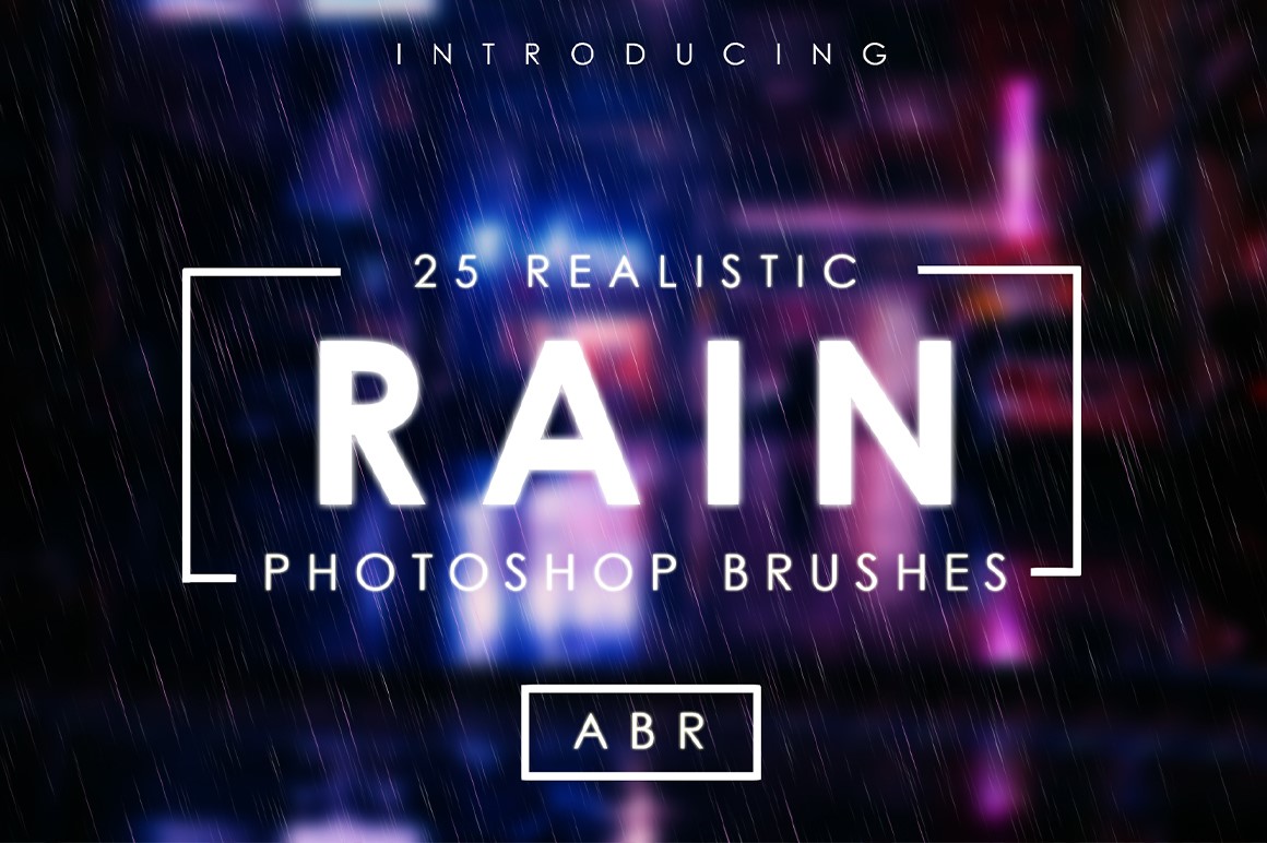 25 Realistic Rain Brushes