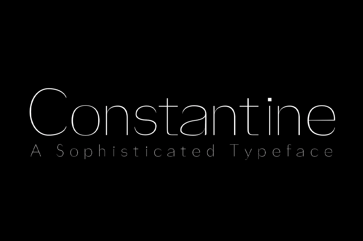 Constantine Typeface A Modern Sans Serif Font Inventicons