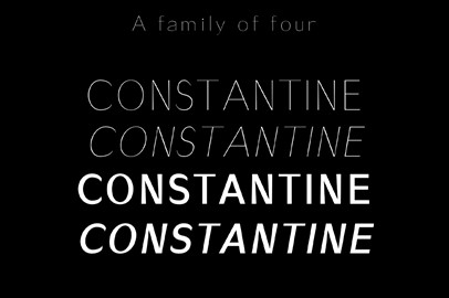 Constantine Typeface: A Modern Sans Serif Font