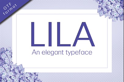 Lila Typeface: A Modern Sans Serif Font
