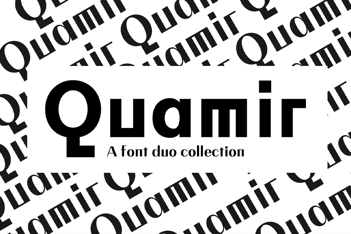 QUAMIR Typeface: A Display Font Duo