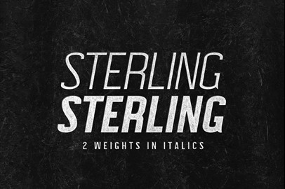 STERLING Typeface: A Powerful Sans Serif