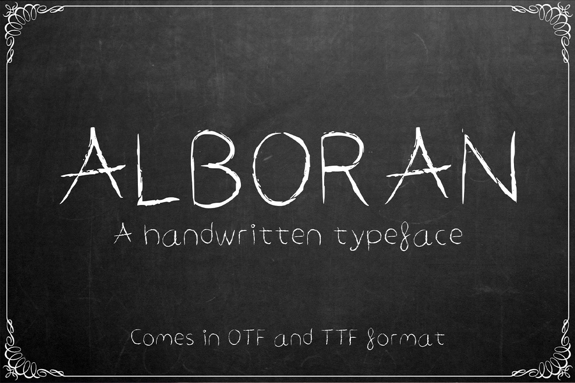 ALBORAN Typeface - a Script Font