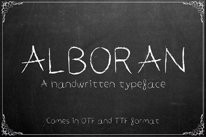 ALBORAN Typeface - a Script Font