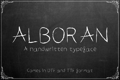 ALBORAN Typeface - a Script Font