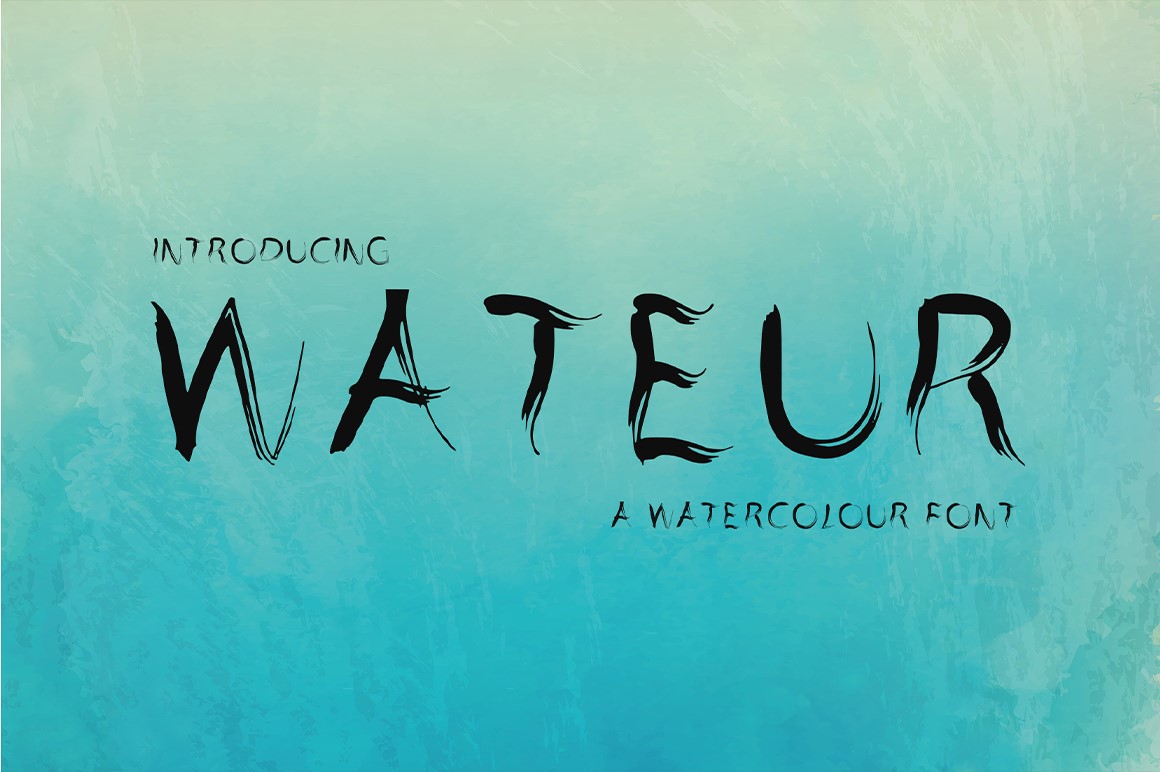 WATEUR Typeface - a Script Font