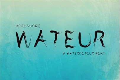 WATEUR Typeface - a Script Font