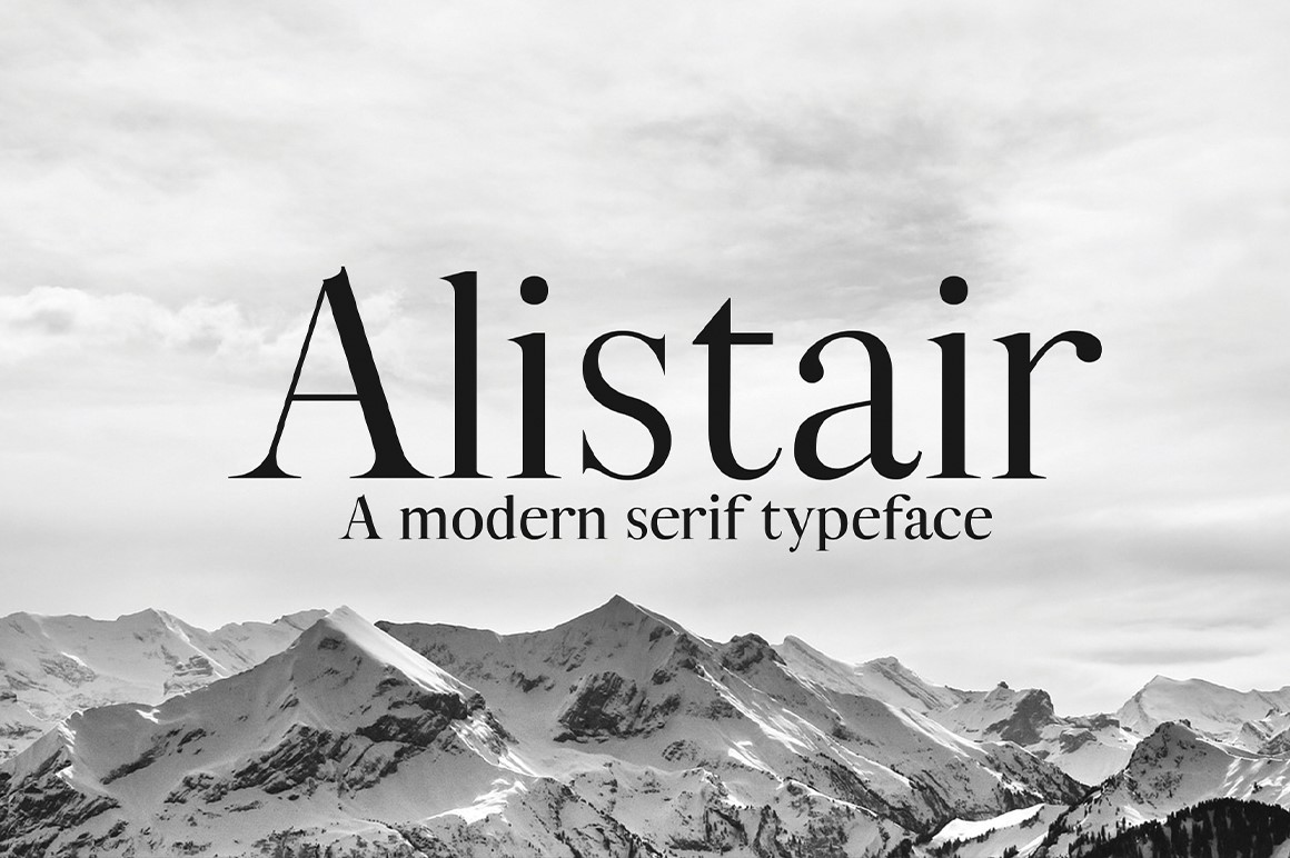 ALISTAIR Typeface - a Serif Font