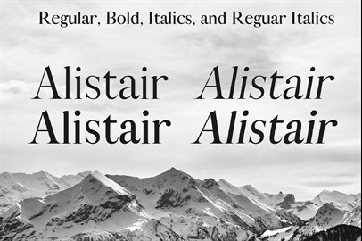 ALISTAIR Typeface - a Serif Font