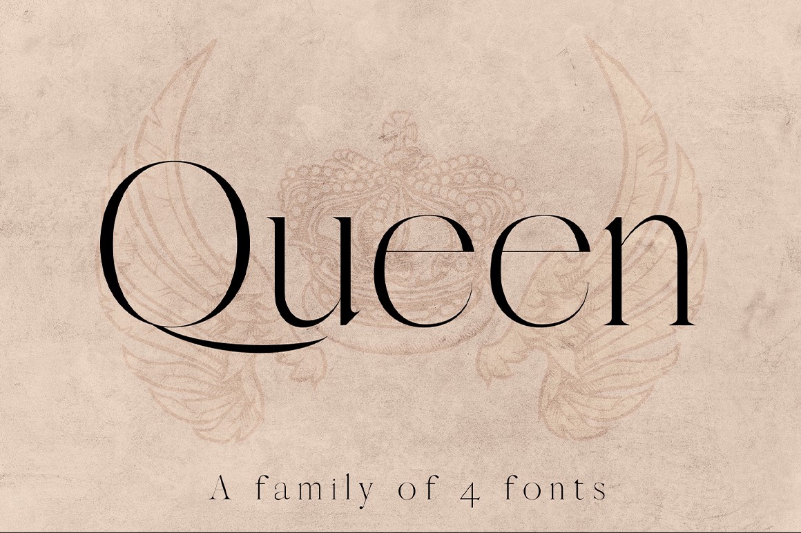 QUEEN Typeface: An Elegant Serif Font