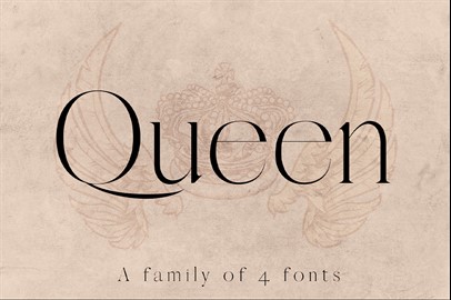 QUEEN Typeface: An Elegant Serif Font