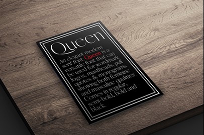 QUEEN Typeface: An Elegant Serif Font