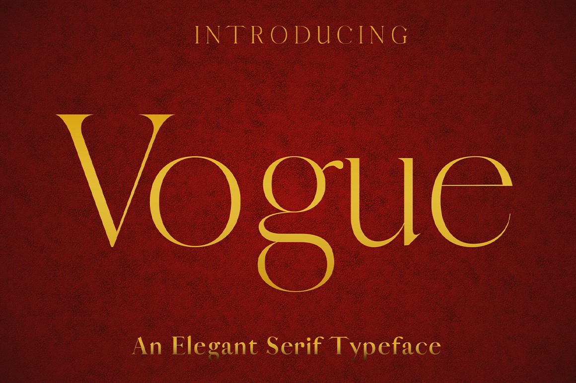 VOGUE - An Elegant Typeface