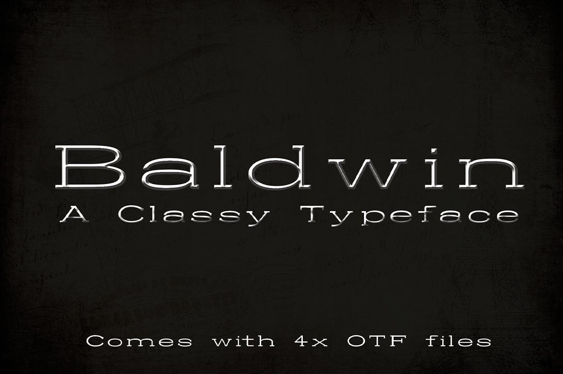 Baldwin: A Classy Typeface