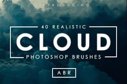 40 Cloud Brushes for Photoshop