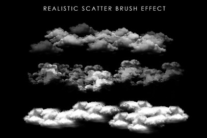 40 Cloud Brushes for Photoshop