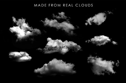 40 Cloud Brushes for Photoshop