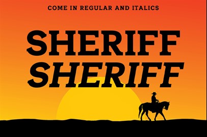 SHERIFF Typeface: A Font of the Wild West