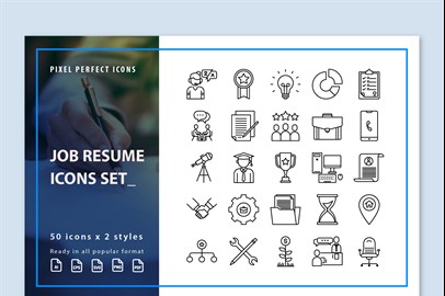 Job Resume Icons