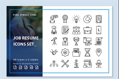 Job Resume Icons