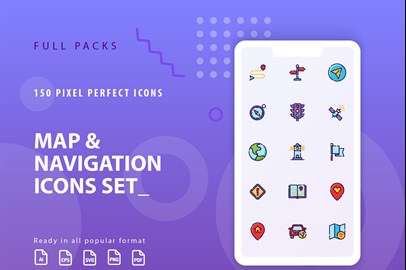 Map & Navigation Icons