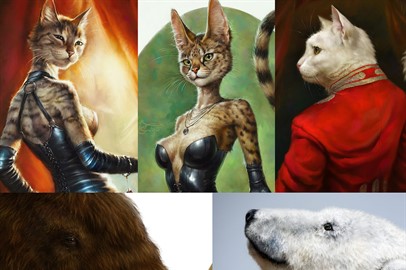 Realistic FUR: 28 Brushes for Adobe Photoshop