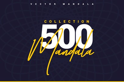 Collection 500 Mandala Vector - Graphics / Illustrations