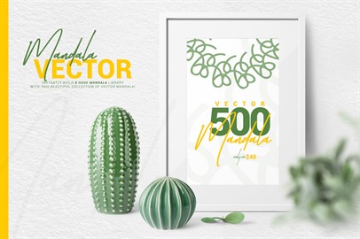 Collection 500 Mandala Vector - Graphics / Illustrations