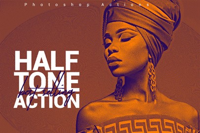 Halftone Photoshop Actions