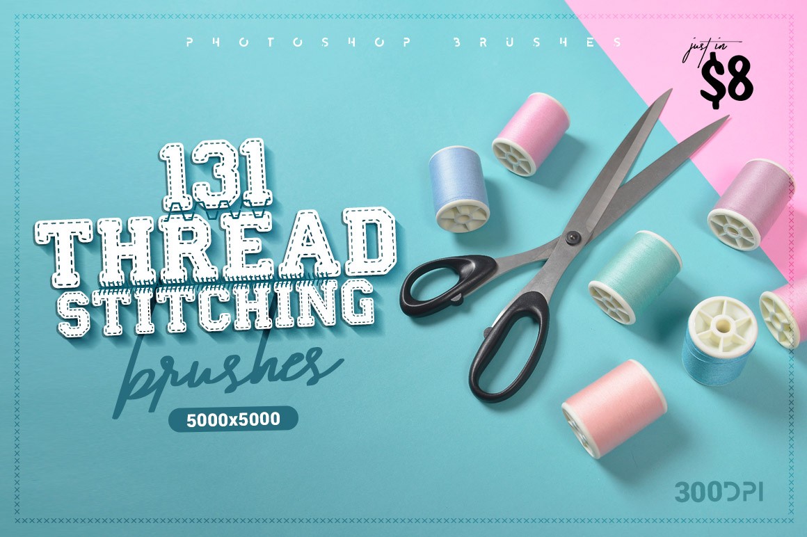 131 Thread Stitching Brushes