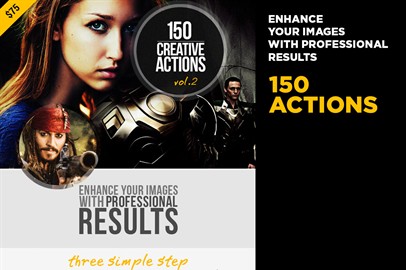 150 Creative Photoshop Actions