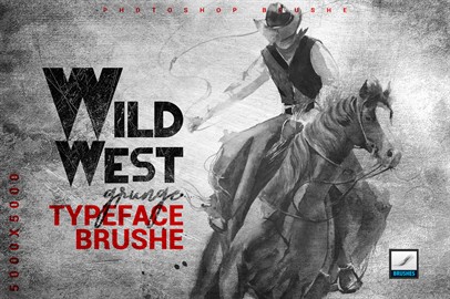 Wild west Typeface Brush